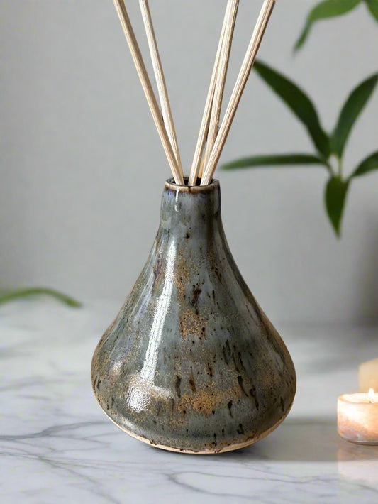 Hand Crafted Ceramic Reed Diffuser- Blue Ash
