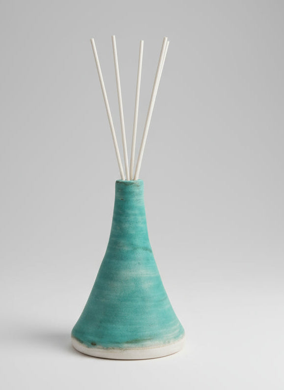 Hand Crafted Ceramic Reed Diffuser- Seafoam