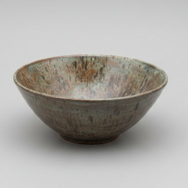 Wheel-Thrown Bronzeburst Stoneware Bowl – 21cm