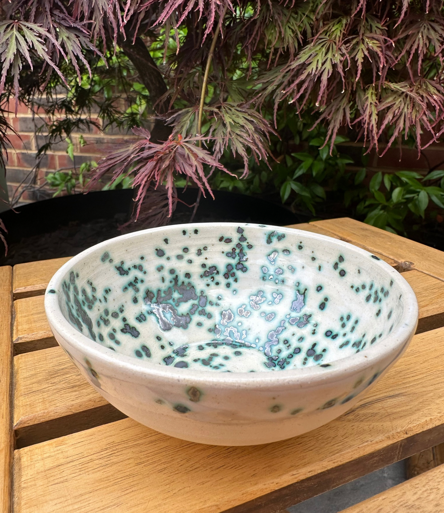 Handcrafted Speckled Stoneware Bowl