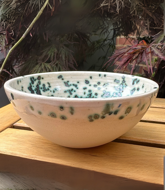Handcrafted Speckled Stoneware Bowl